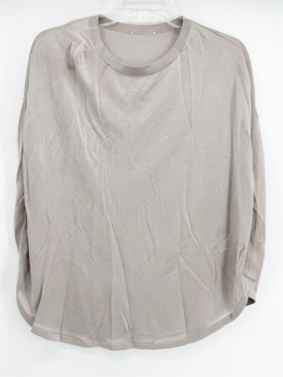 COS Tops - COS // Taupe Semi Sheer Sleeveless Knit Top